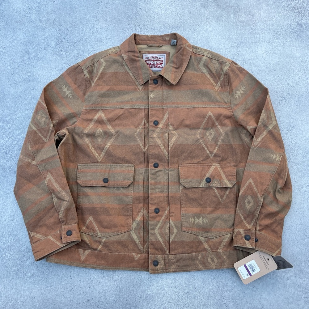 Levi's Aztec Style Pattern Pendleton Inspired Tan… - image 2